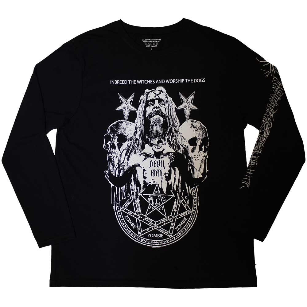 ROB ZOMBIE - DEVIL MAN - Long Sleeve T-Shirt Black