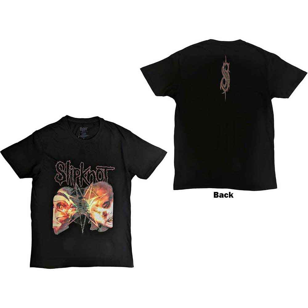 SLIPKNOT - 2 FACES - T-Shirt Black