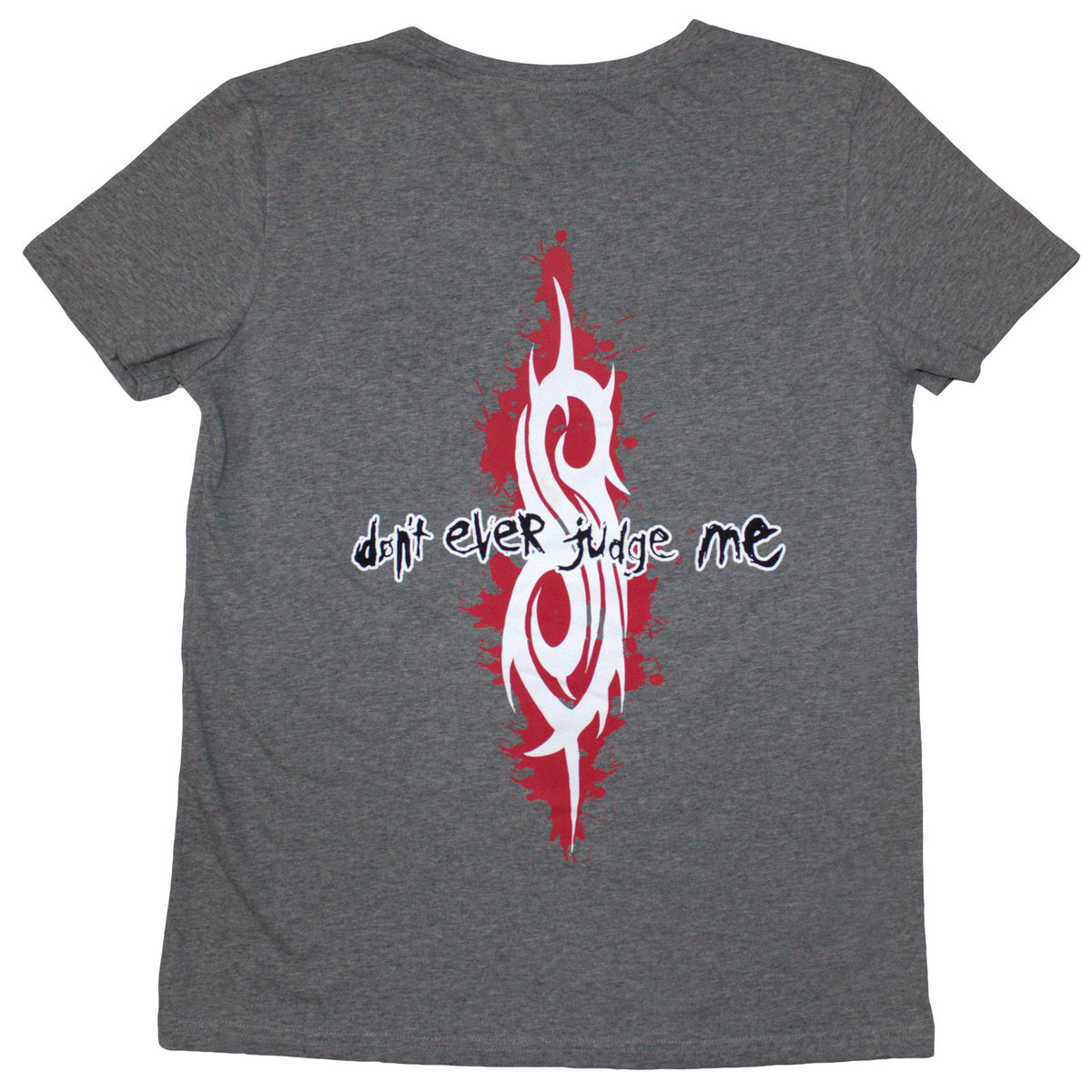 SLIPKNOT - DON'T EVER JUDGE ME - Ladies T-Shirt Grey