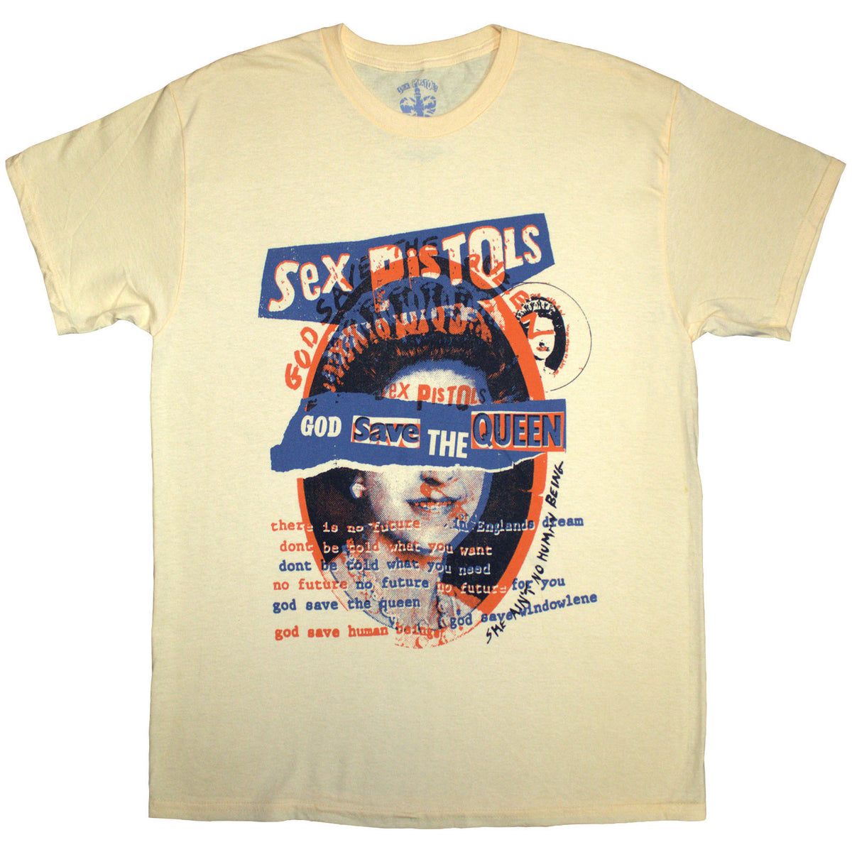 THE SEX PISTOLS - GOD SAVE THE QUEEN OVERLAY - T-Shirt Yellow