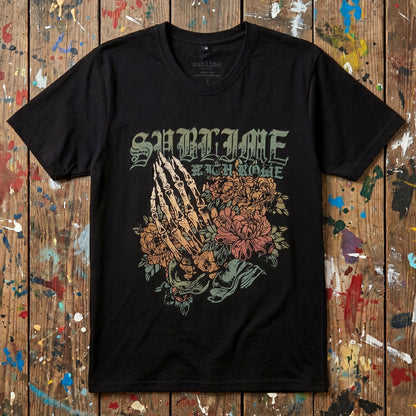 SUBLIME - PRAYING HANDS - Carbon T-Shirt Black