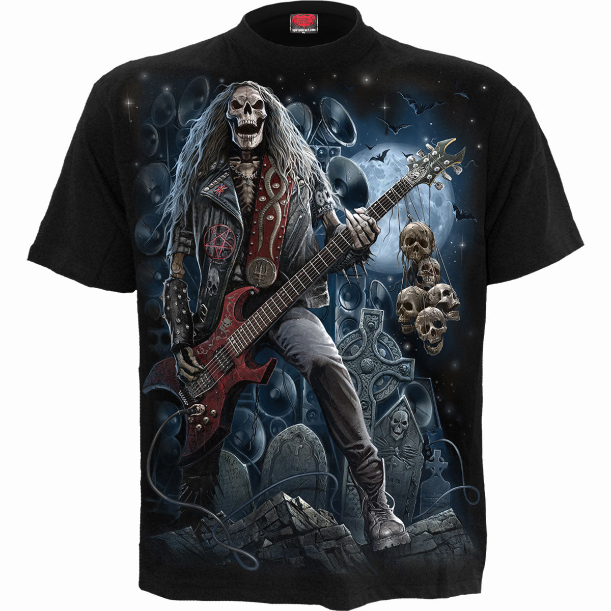 GRIM ROCKER - T-Shirt czarny
