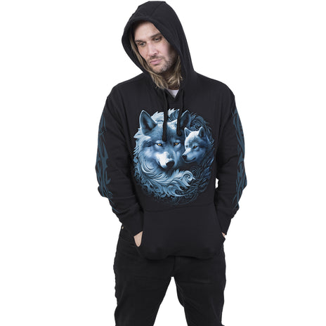 WOLF GUARDIAN - Hoody Black