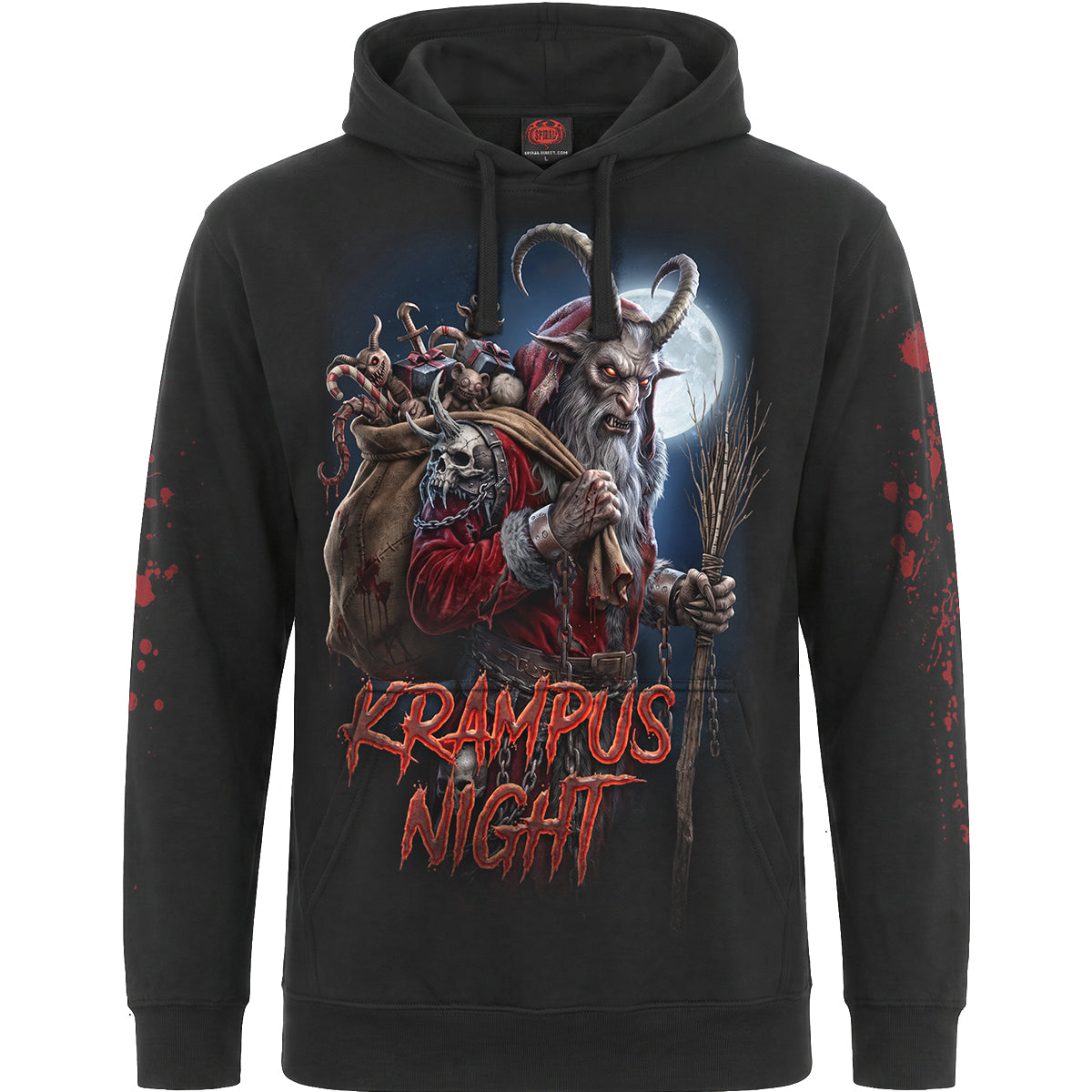 KRAMPUS NIGHT – bluza z kapturem, czarna