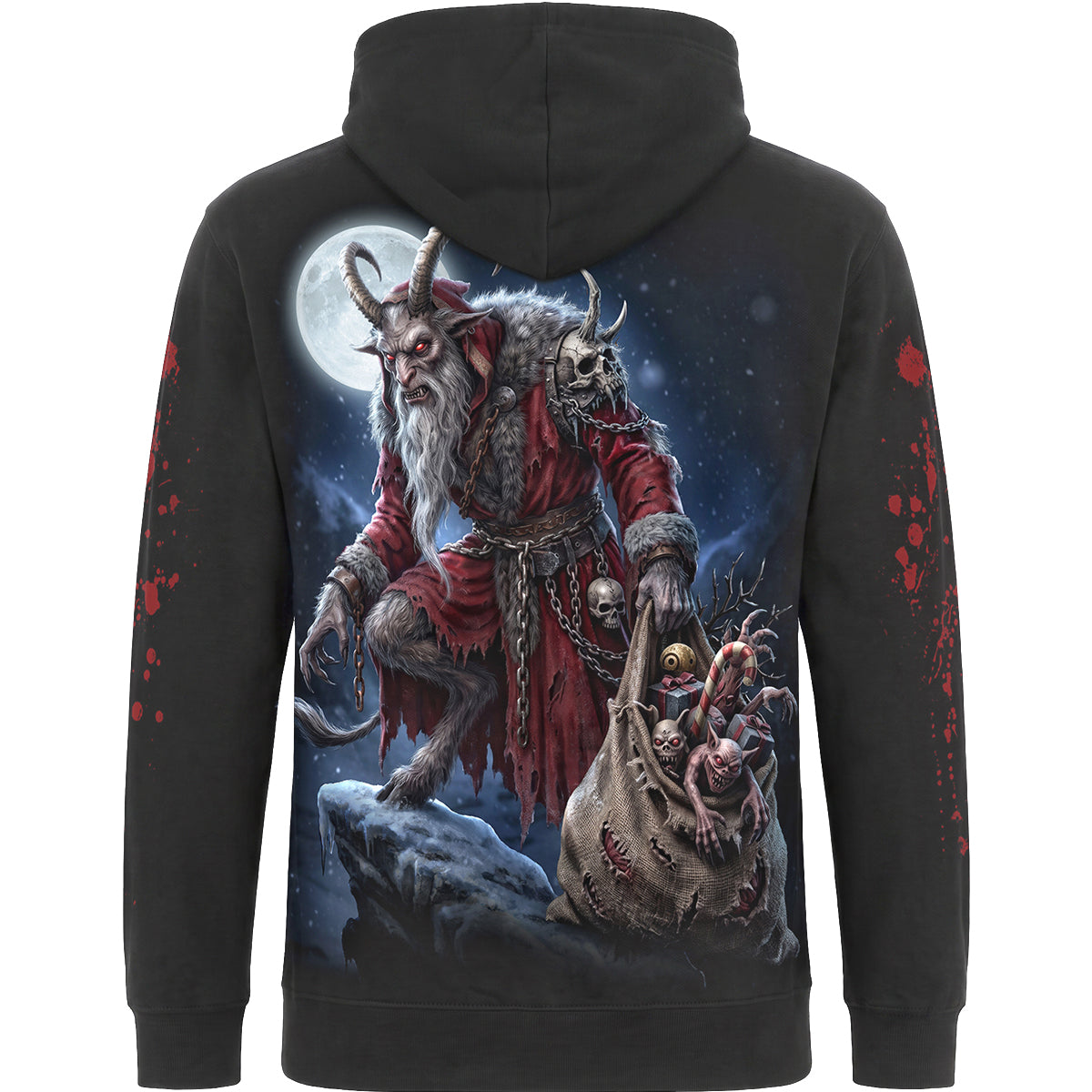 KRAMPUS NIGHT – bluza z kapturem, czarna