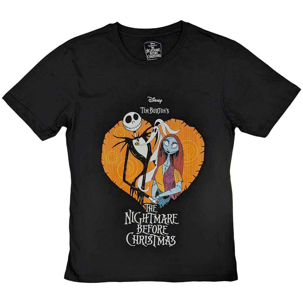 THE NIGHTMARE BEFORE CHRISTMAS - HEART - T-Shirt Black