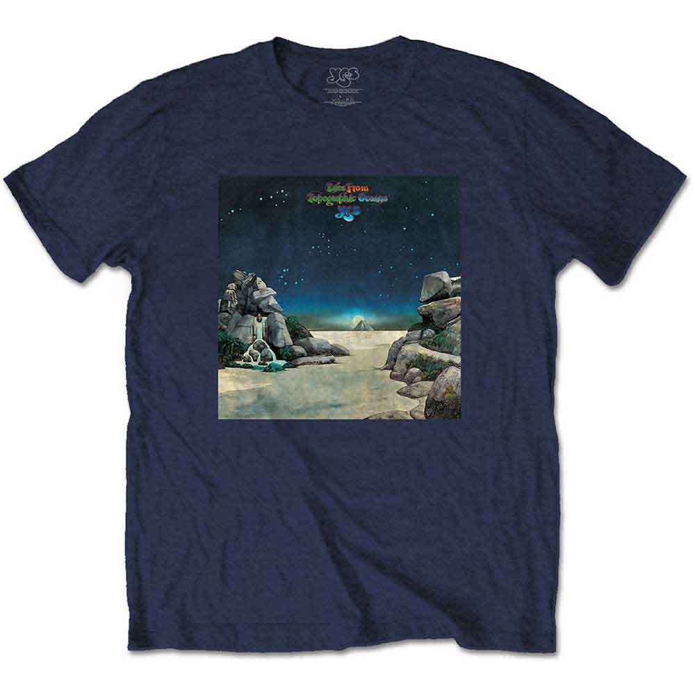 YES - TOPOGRAPHIC OCEANS - T-Shirt Blue