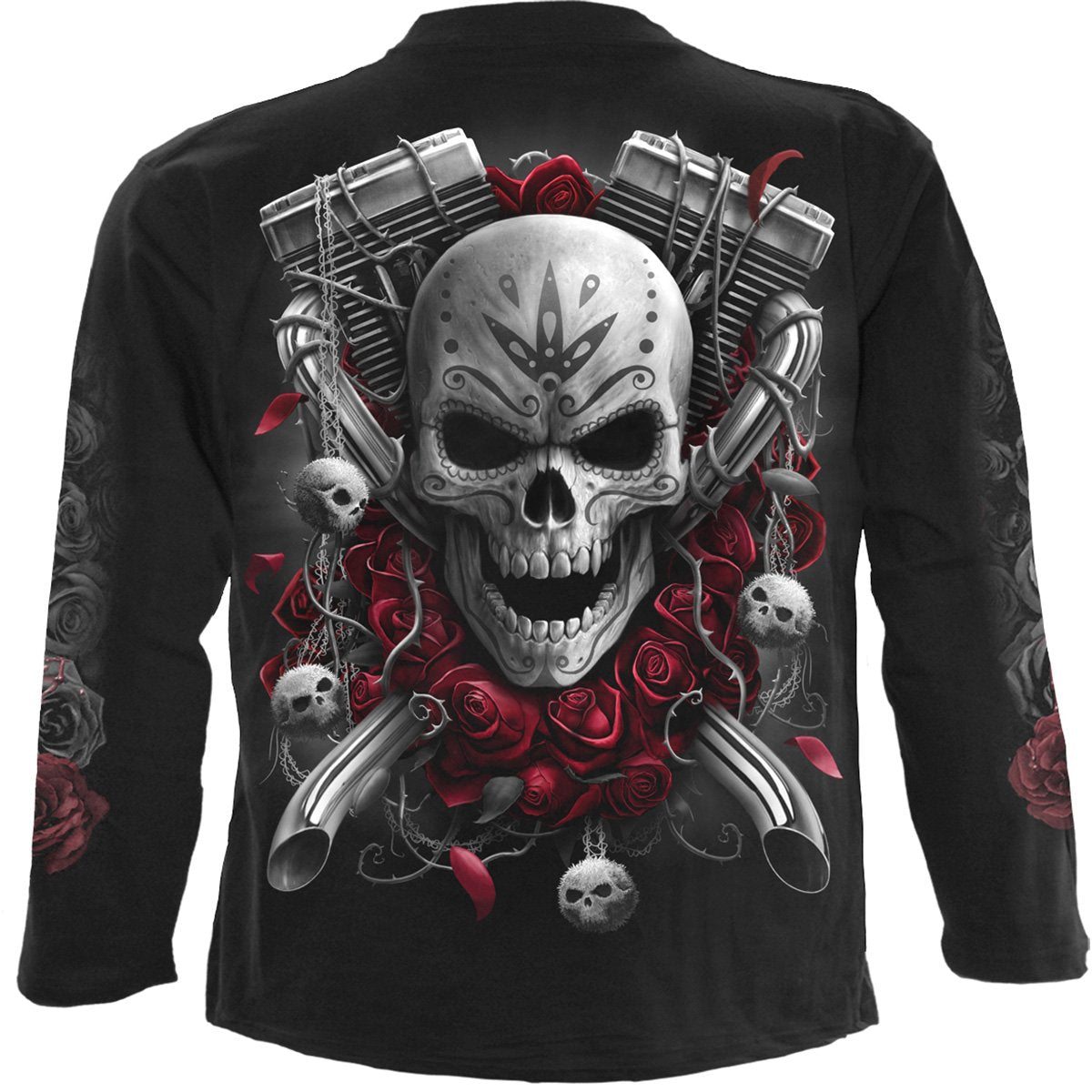 DOTD BIKERS - Longsleeve T-Shirt Black - Spiral USA