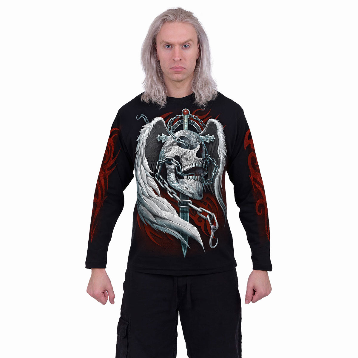 ENCHAINED SOUL - Longsleeve T-Shirt Black