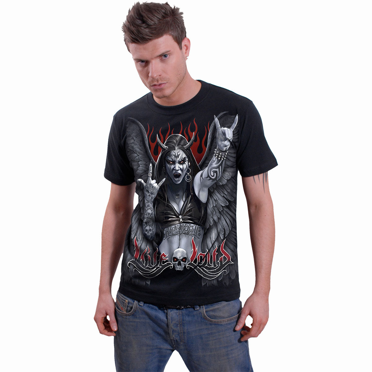 ROCK LOUD - T-Shirt czarny