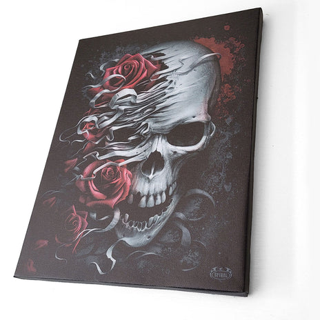 SKULLS N' ROSES - Plakat na płótnie 25x19cm