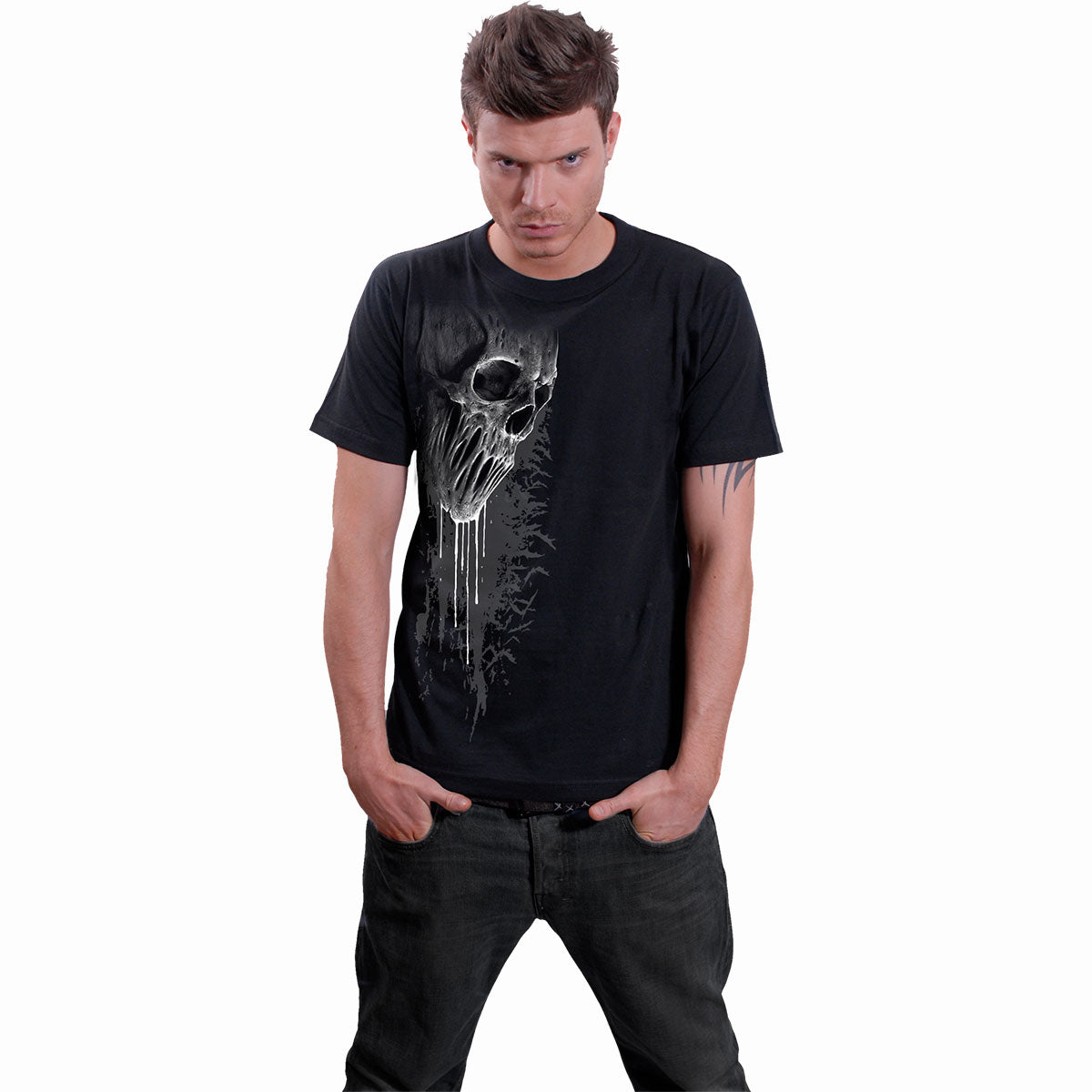 BAT CURSE - Koszulka z nadrukiem z przodu czarna