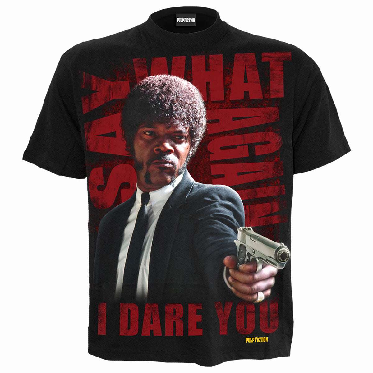 PULP FICTION - SAY WHAT AGAIN - Koszulka z nadrukiem z przodu czarna