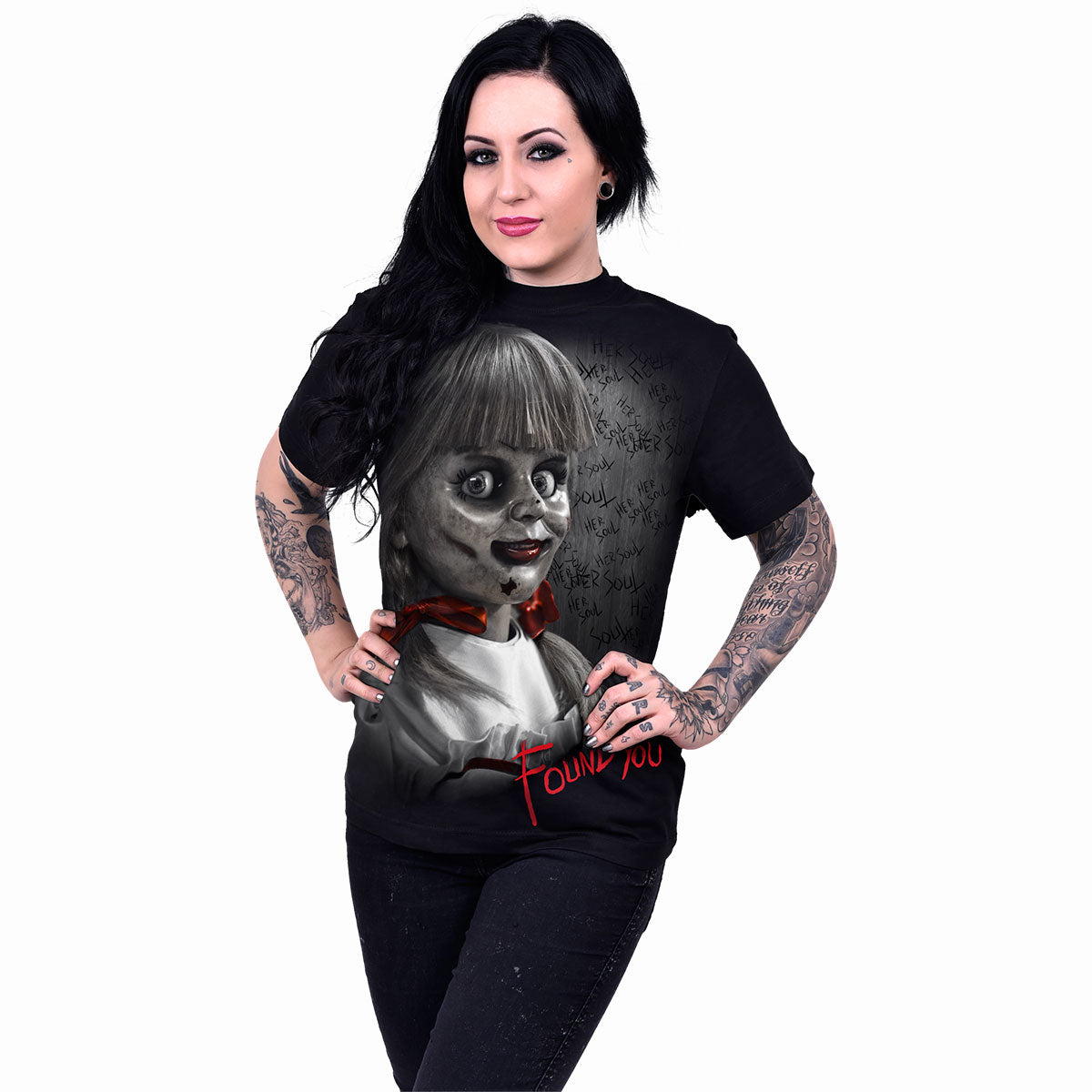 ANNABELLE - FOUND YOU - T-Shirt czarny