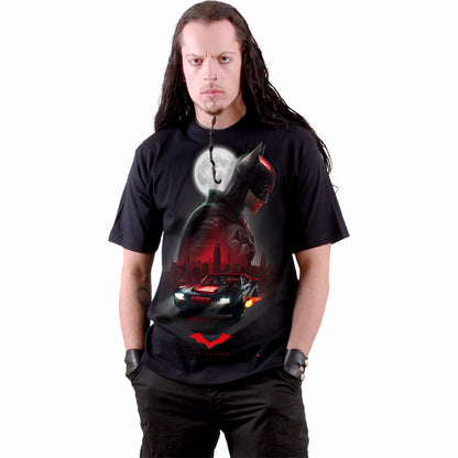 BATMAN - BATMOBILE - koszulka czarna