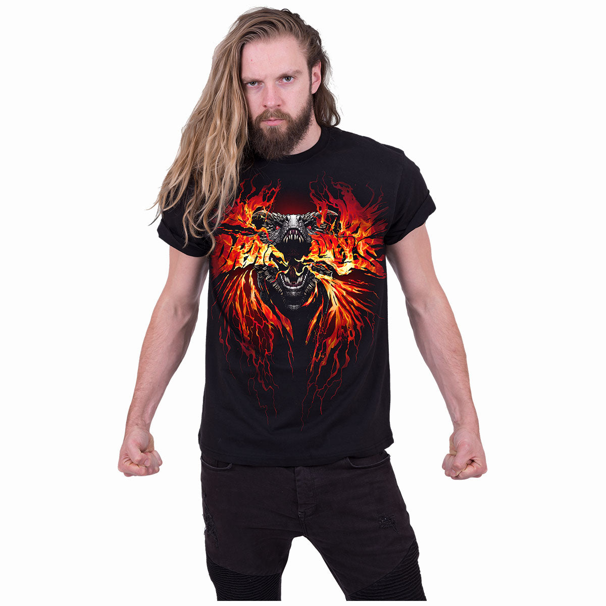 GOT - FIRE AND BLOOD - T-Shirt Black