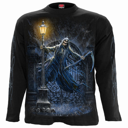 REAPING IN THE RAIN - Longsleeve T-Shirt Black