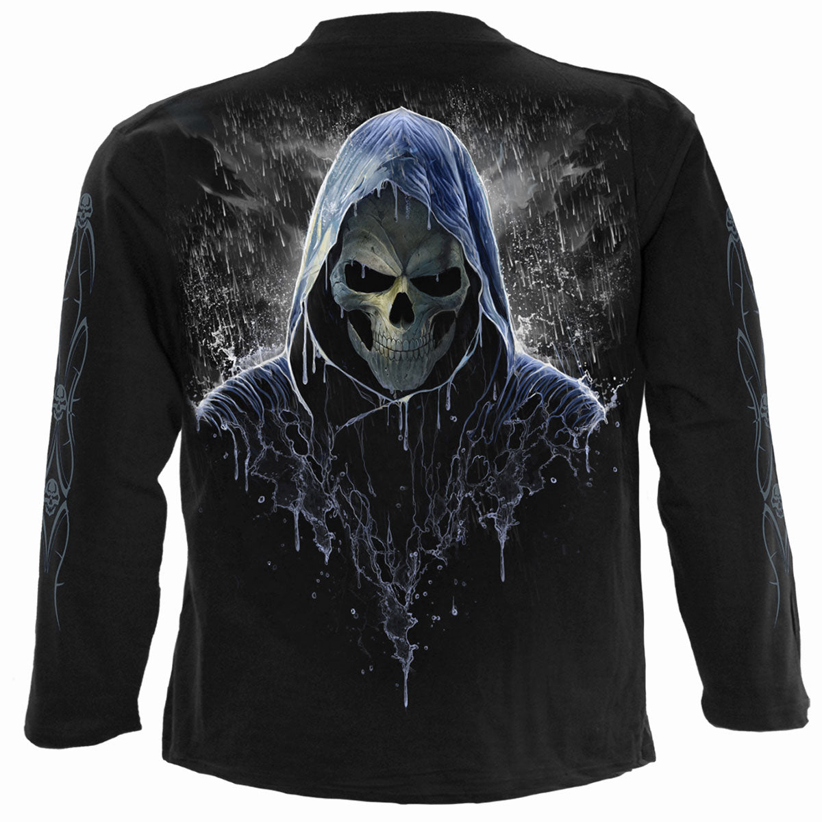 REAPING IN THE RAIN - Longsleeve T-Shirt Black