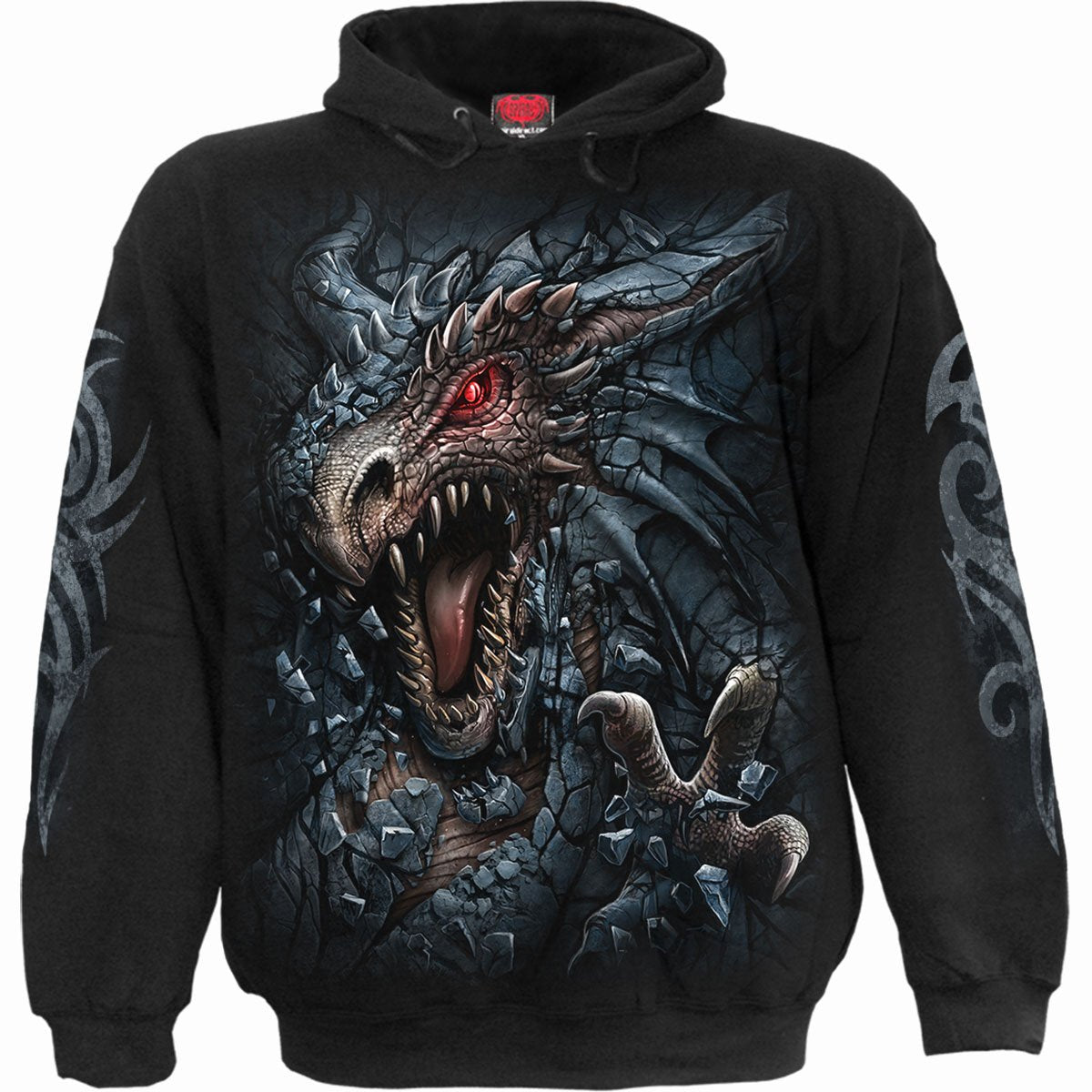 DRAGON'S LAIR - Hoody Black - Spiral USA