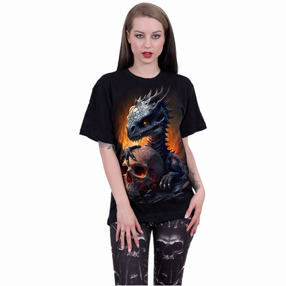 HATCHLING - Front Print T-Shirt Black