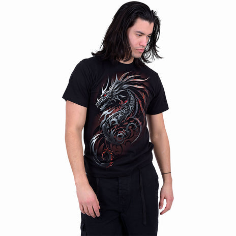 DRAGON SHARDS - Koszulka z nadrukiem z przodu, czarna