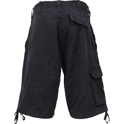 METAL STREETWEAR - Vintage Cargo Shorts Black - Spiral USA