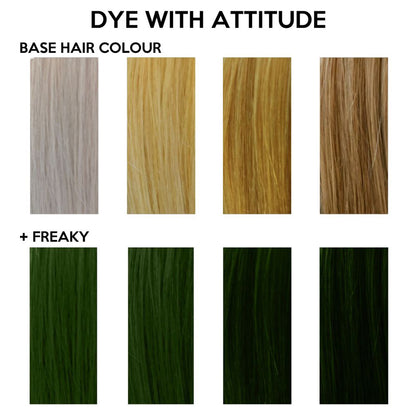 FREAKY OLIVE GREEN - Farba do włosów Attitude - 135ml