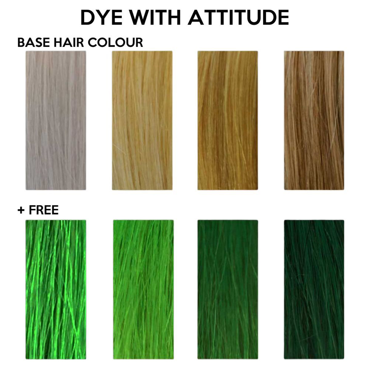 FREE UV GREEN - Farba do włosów Attitude - 135ml