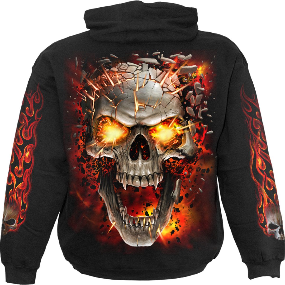 SKULL BLAST - Hoody Black - Spiral USA