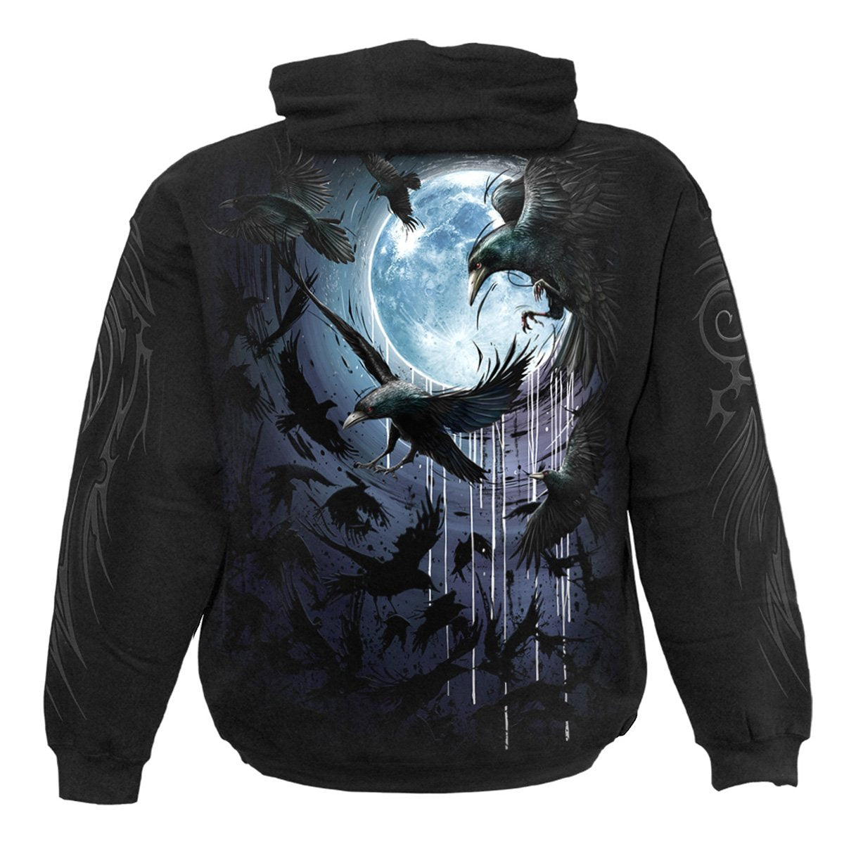 CROW MOON - Hoody Black - Spiral USA