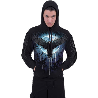 CROW MOON - Hoody Black - Spiral USA