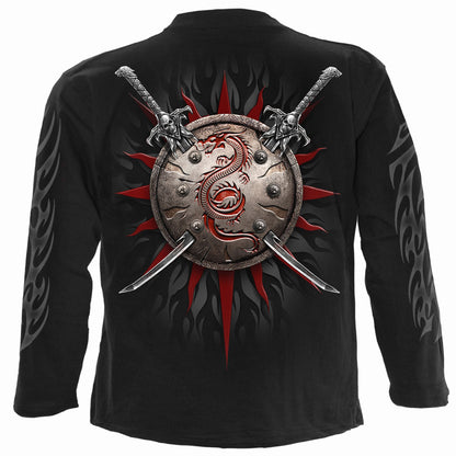 ORIENTAL DRAGON - Koszulka z długim rękawem czarna