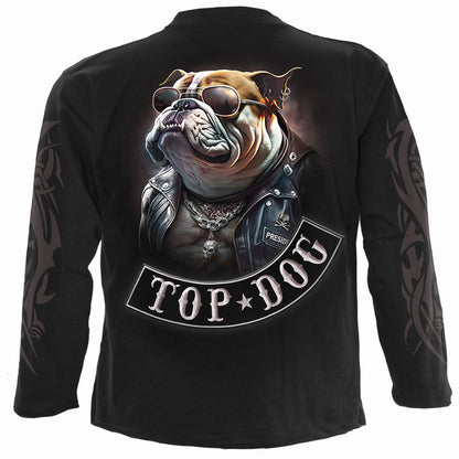 TOP DOG - Koszulka z długim rękawem czarna