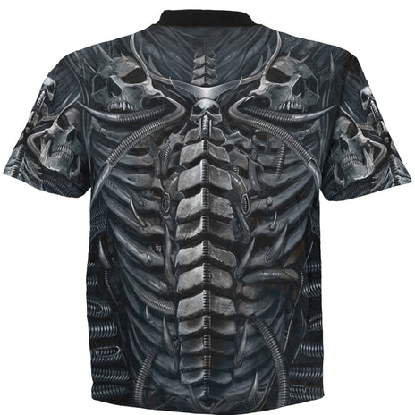 SKULL ARMOUR - Allover T-Shirt Black